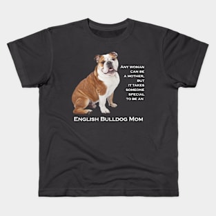 Bulldog Mom Kids T-Shirt